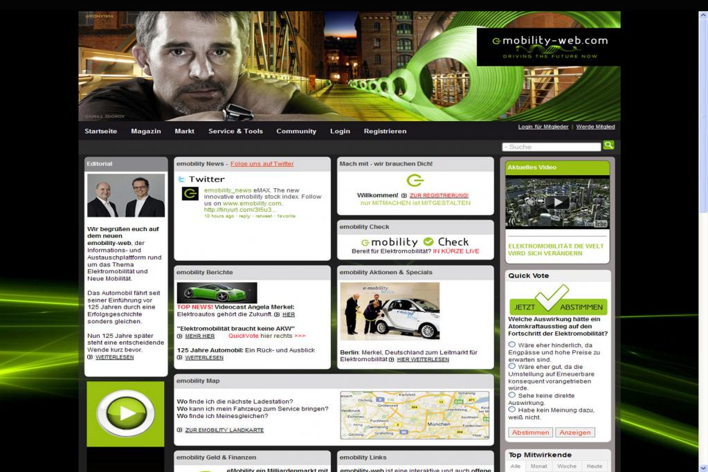 Internetportal: Alles über die Stromer von morgen 