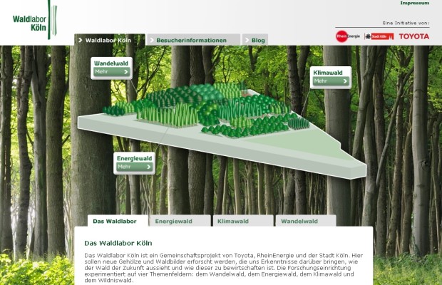 Kölner Waldlabor jetzt mit eigener Website