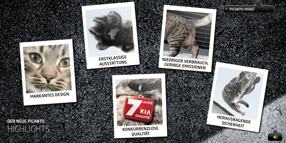 Kia-Kampagne „Der Picanto ist los“.