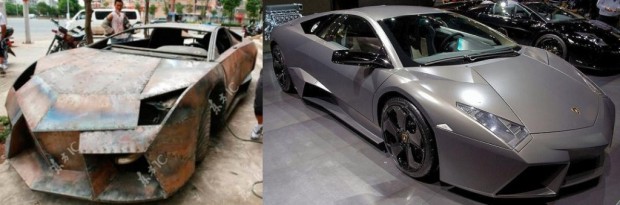 Lamborghini Reventón made in China vs. echter Lamborghini Reventón