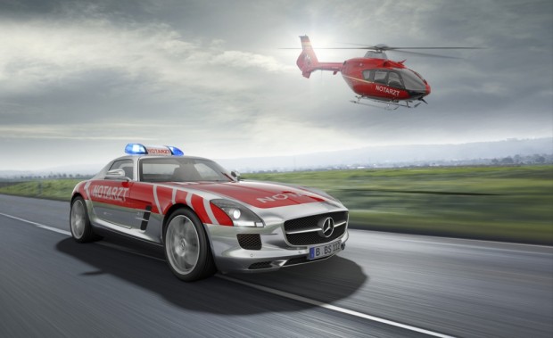 Mit Highspeed zum Noteinsatz mit dem SLS AMG First Responder
