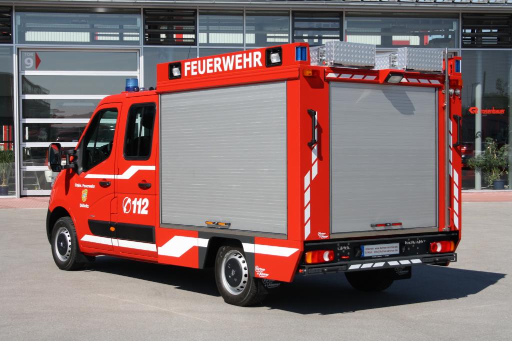 Opel Movano als Tragkraftspritzenfahrzeug (TSF).