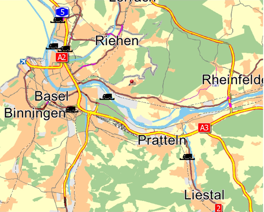 PTV Truck-Navigator: Unterstützung für intermodale Verkehre.