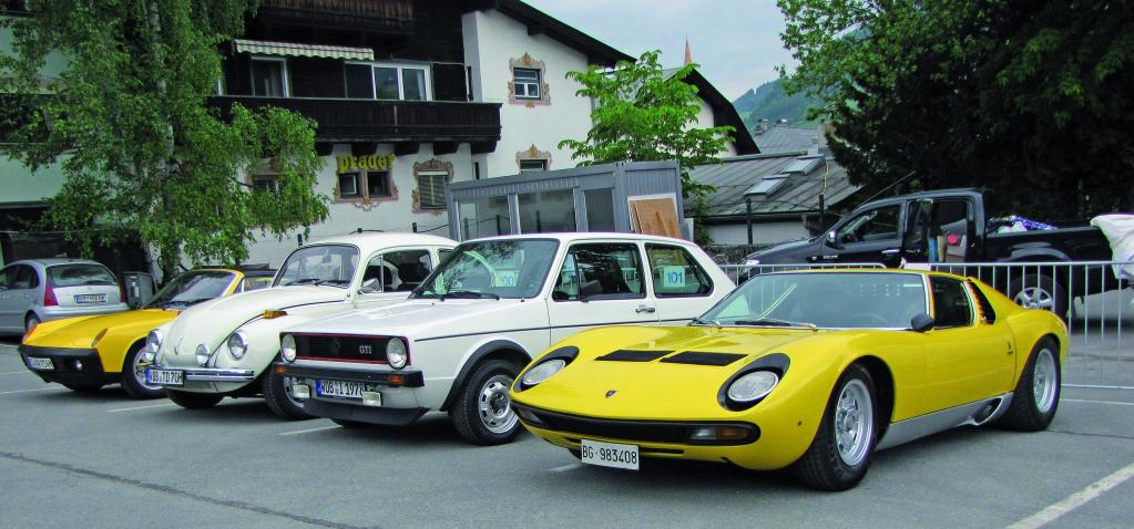 Volkswagen bei der Kitzbüheler Alpenrallye.
