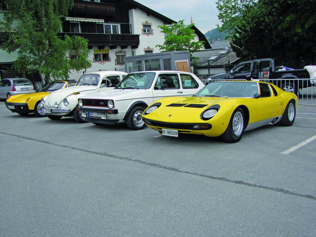 Volkswagen bei der Kitzbüheler Alpenrallye.