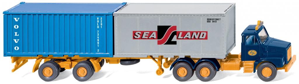 Volvo N10-Containersattelzug von Wiking.