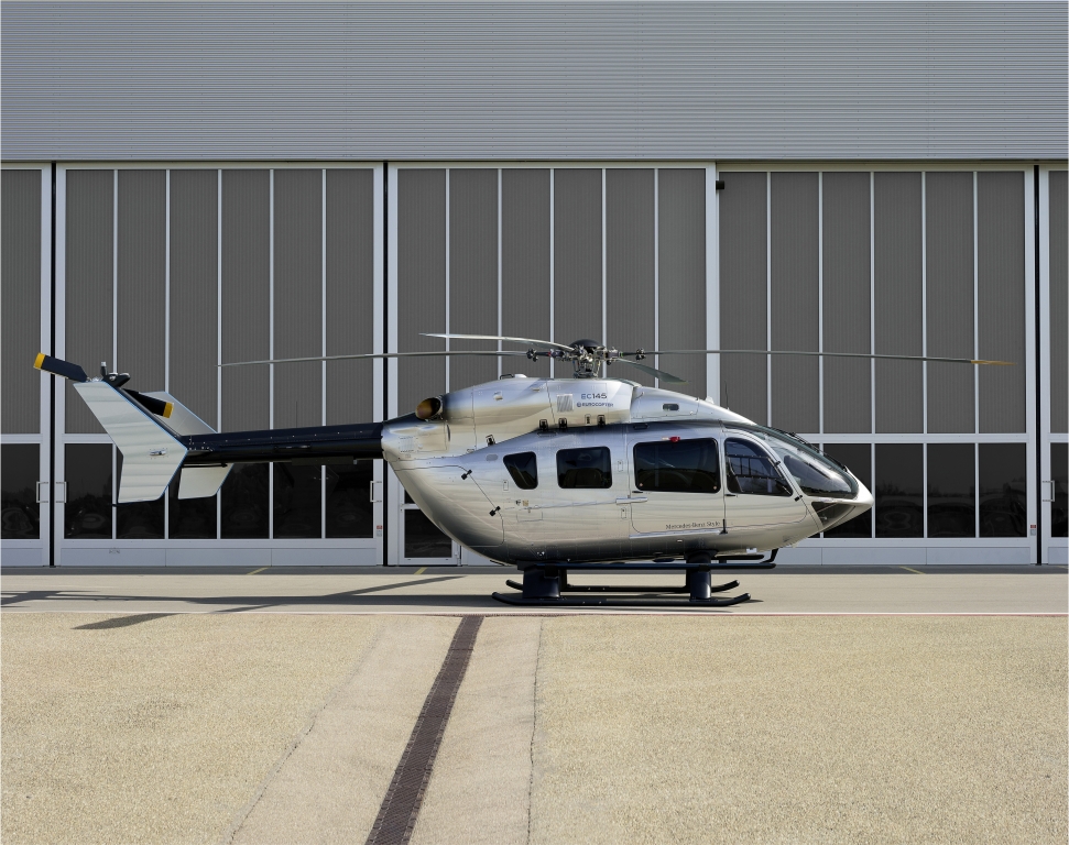 Weltprmiere Helicopter EC145 „Mercedes-Benz Style“ auf Luftfahrtmesse in Genf