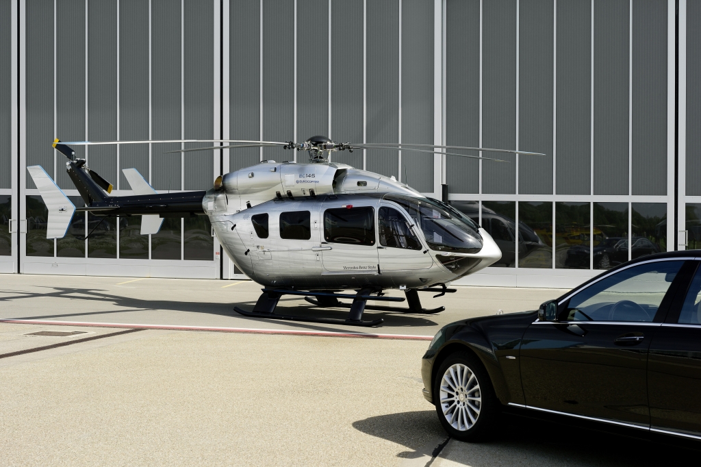 Weltprmiere Helicopter EC145 „Mercedes-Benz Style“ auf Luftfahrtmesse in Genf