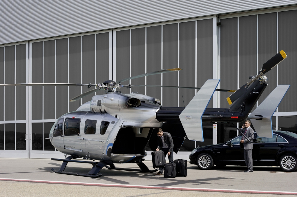 Weltprmiere Helicopter EC145 „Mercedes-Benz Style“ auf Luftfahrtmesse in Genf