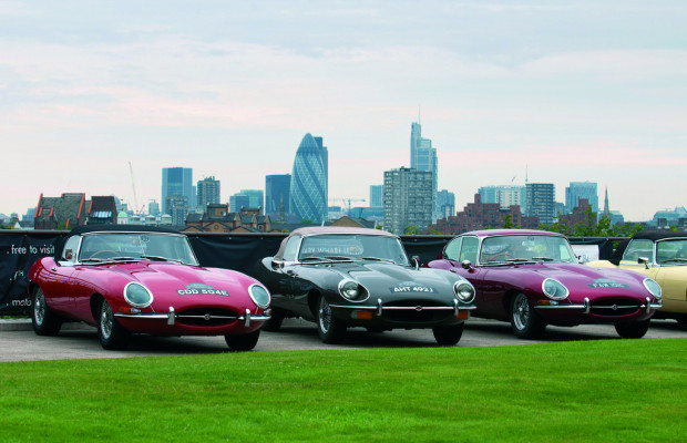 50 Jaguar E-Type fuhren durch London