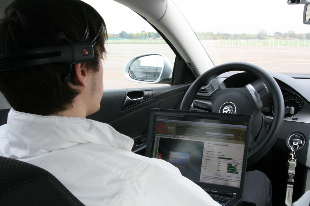 Am Ende wird die Fahrt per Computer ausgewertet