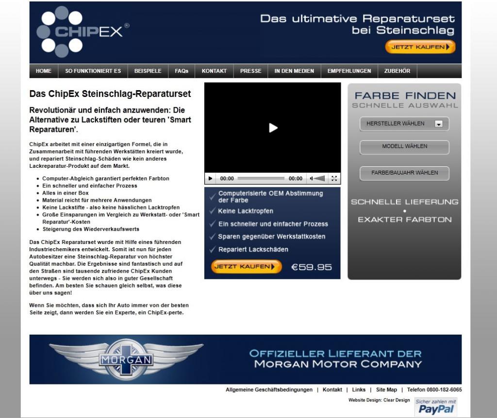Chip Ex startet deutsche Webseite für Lack-Reparatur