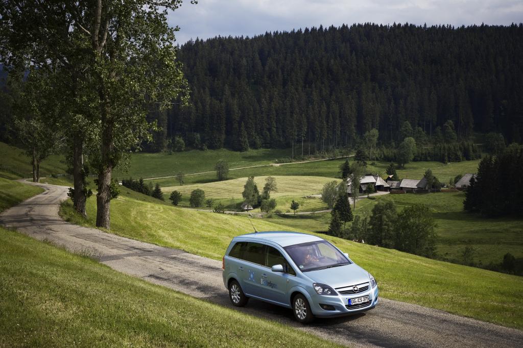 Mit dem Opel Zafira CNG Turbo Ecoflex CO2-neutral durch den Schwarzwald.