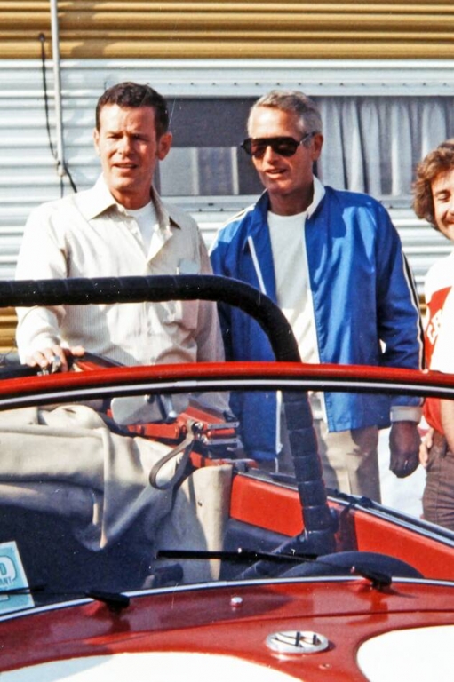 Paul Newman mit dem Fahrer Bobby Unser, Foto: Oldbug