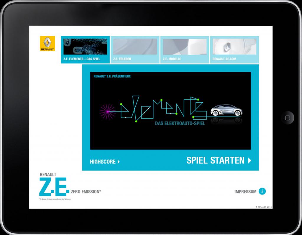Renault bringt Elektrofahrzeug-App für Tablet-PC