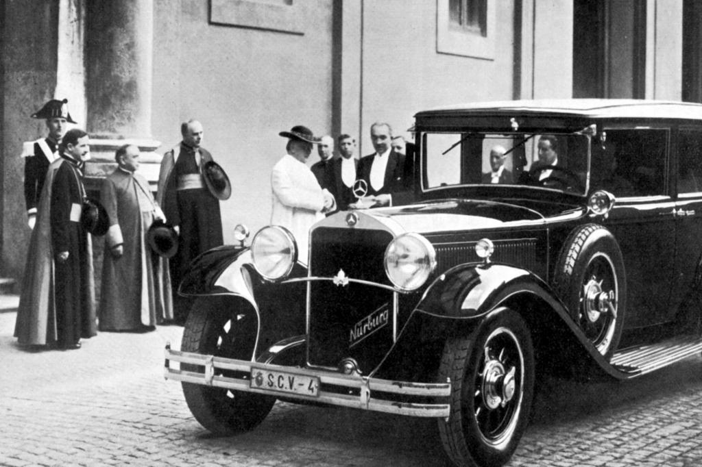 Schon Pius XI. fuhr in den 30er-Jahren Mercedes - hier der Typ Nürburg