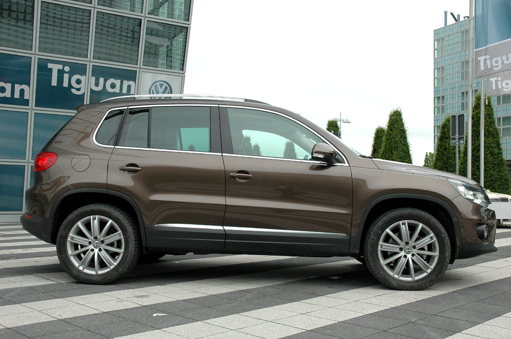 VW Tiguan: Und so sieht die Neuauflage von der Seite aus.