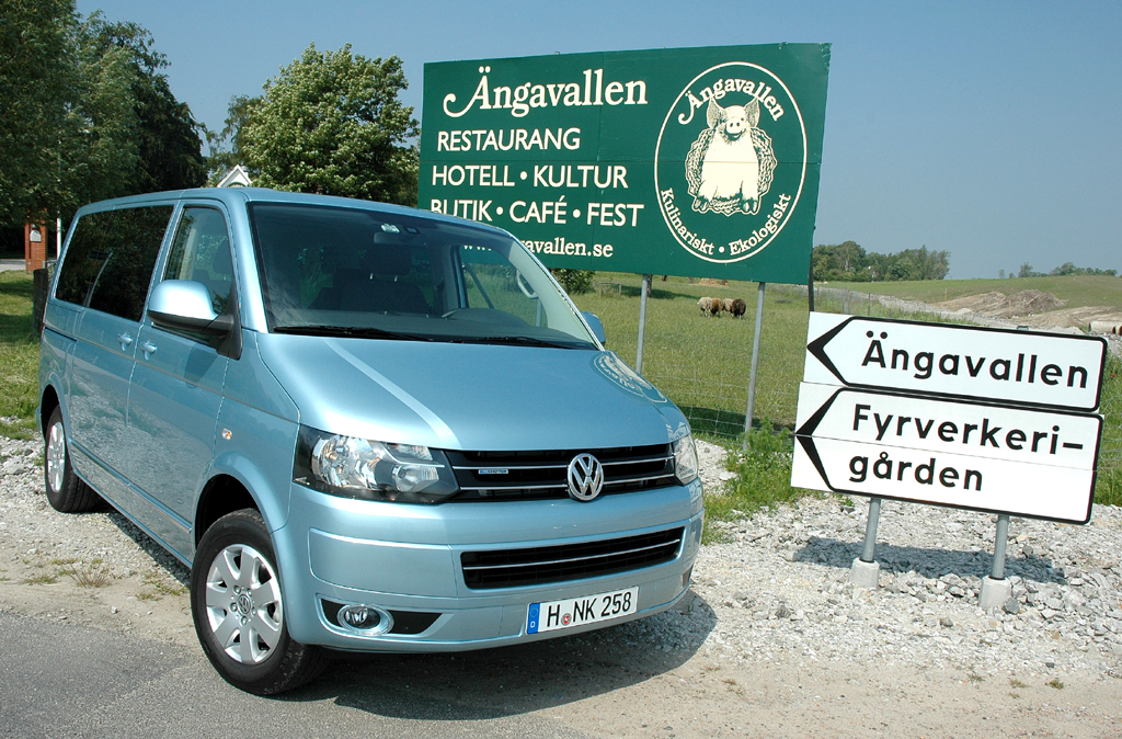 Zur T5-Modellreihe von VW gehört auch der Multivan, hier als Bluemotion.