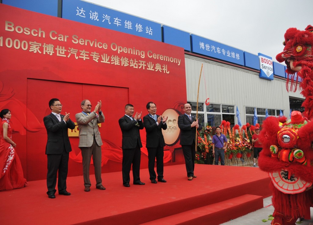 1000. Bosch Car Service in China eröffnet