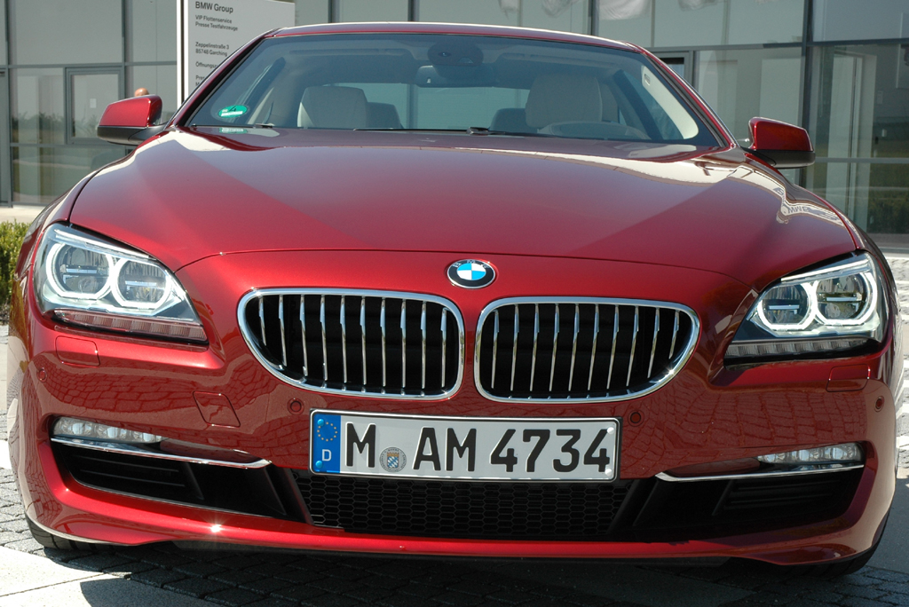 BMW 6er-Coupé: Blick auf die Frontpartie des Zweitürers.