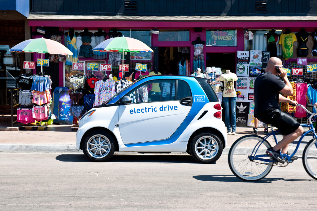 Car2go mit Elektroautos in San Diego