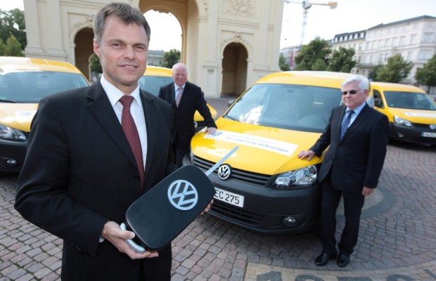 DHL testet Volkswagen Caddy Blue-E-Motion