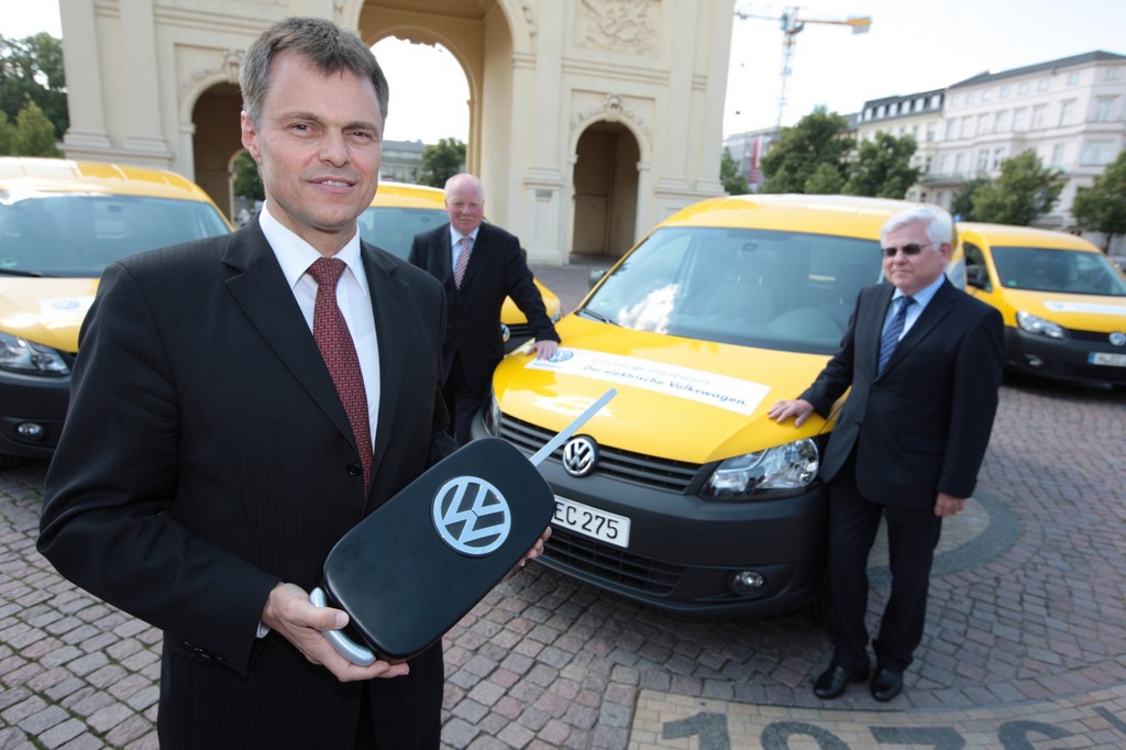 DHL testet Volkswagen Caddy Blue-E-Motion
