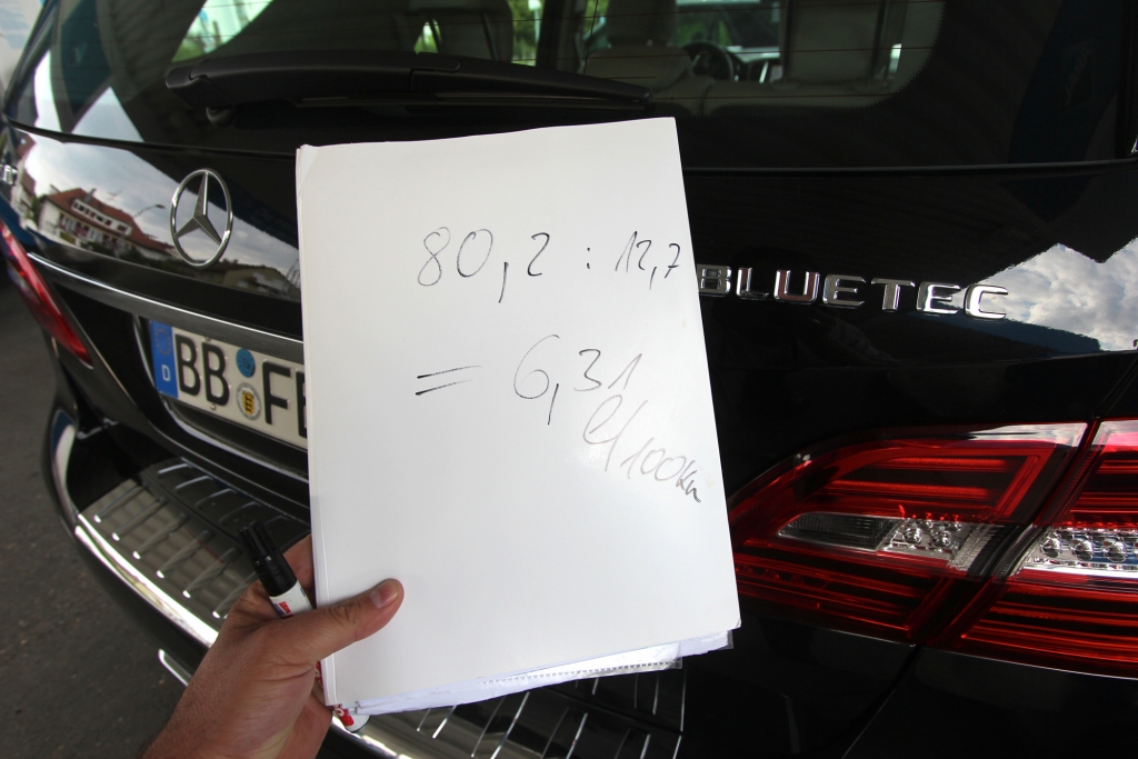 Der genaue Wert: 6,31 Liter.