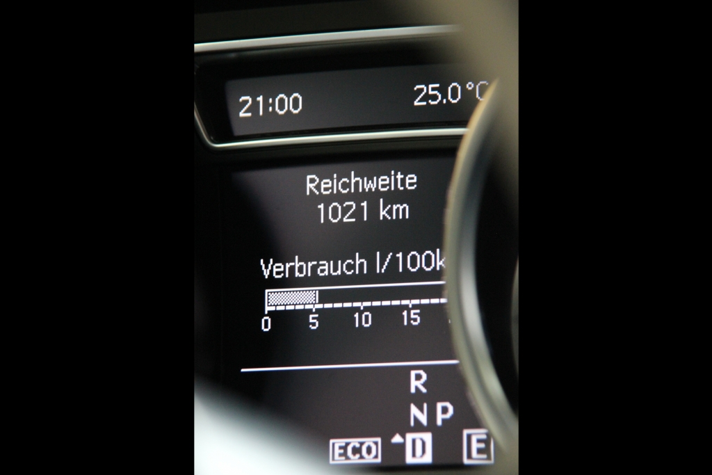 Die Verbrauchswerte immer im Blick.