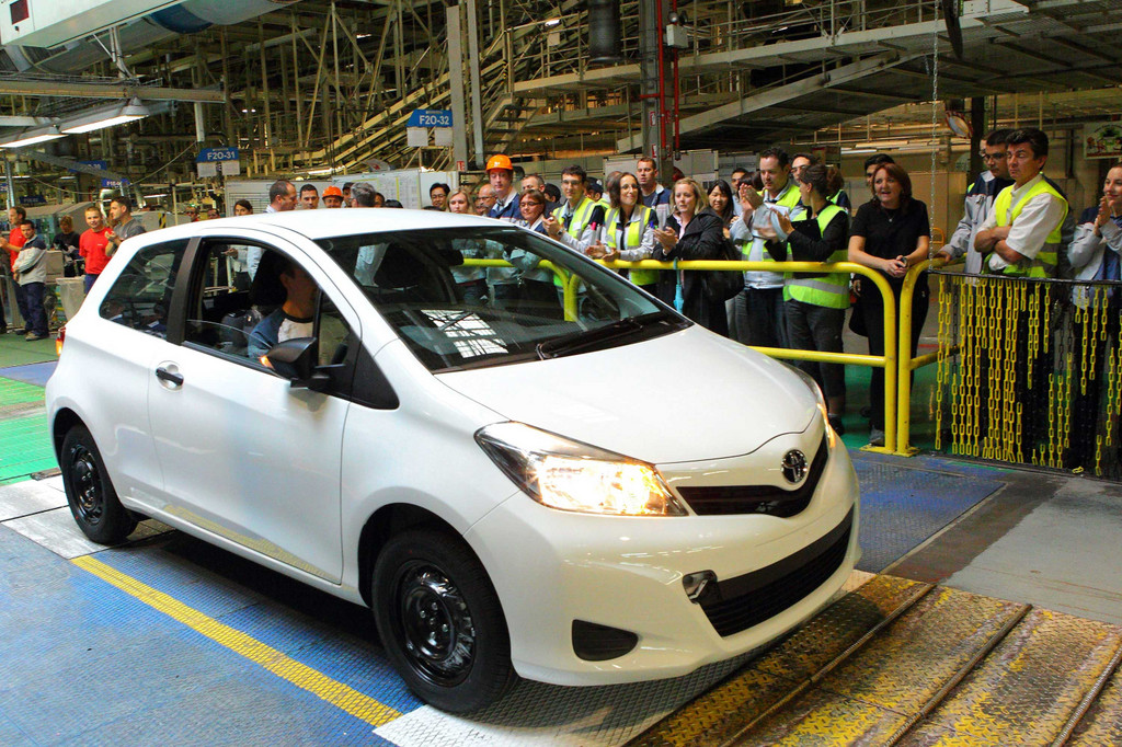 In Frankreich lief der erst Toyota Yaris vom Band