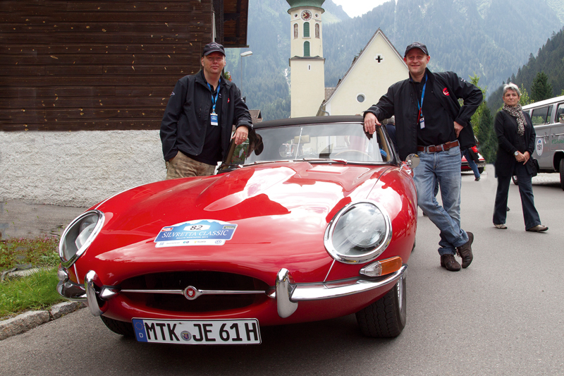 Jan Broer und Jürgen Vogel bei der Silvretta.