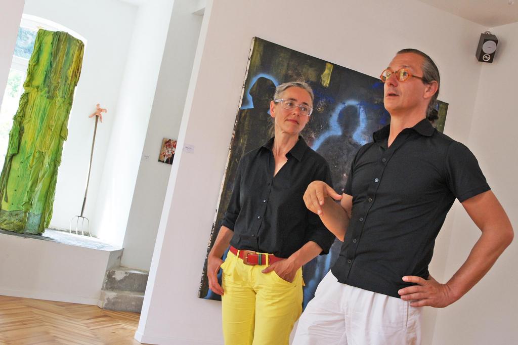 Karin und Wolfram Renger in ihrem Atelier