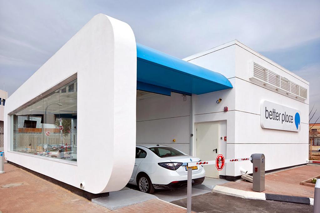 Mit dem Elektroauto vorfahren, Akku wechseln, glücklich sein: Nach diesem Motto soll die Akku-Wechselstation von Better Place funktionieren. 