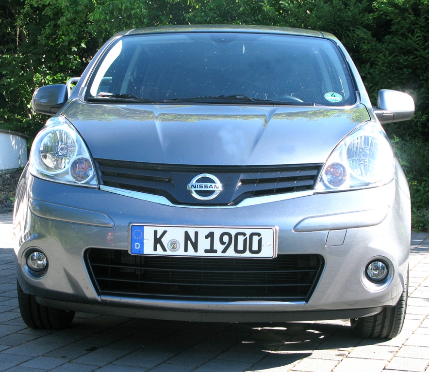 Nissan Note: Blick auf die Frontpartie.