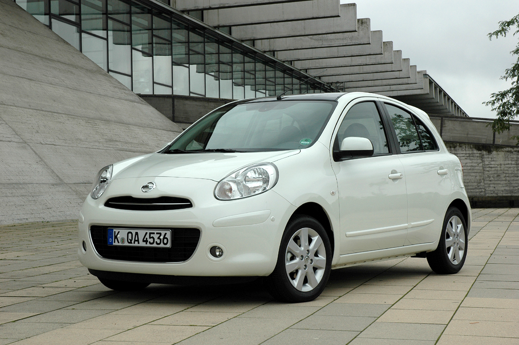 Nissans neuer Micra DIG-S reiht sich ein in die Pure-Drive-Palette vom Pixo über Note und Qashqai bis zum Elektro-Leaf hinauf. 