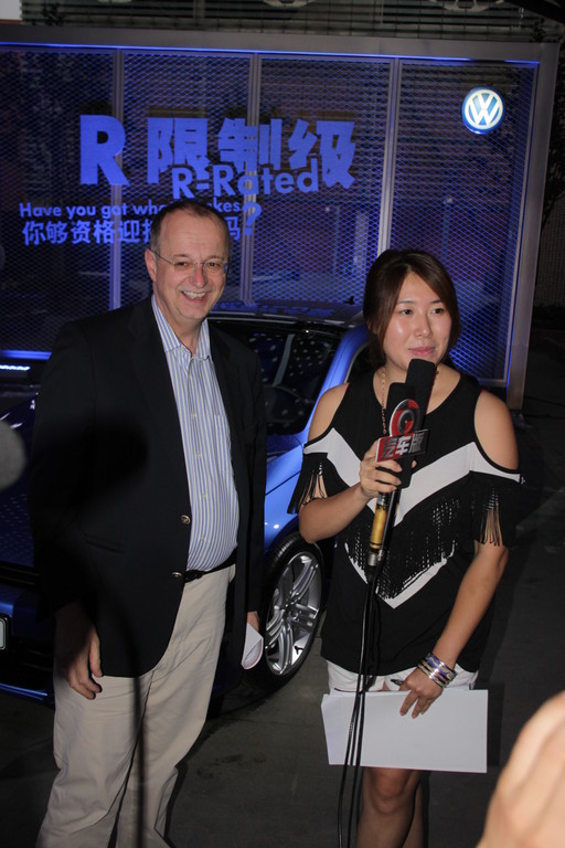 Präsentation des Volkswagen R in China. Ulrich Richter.