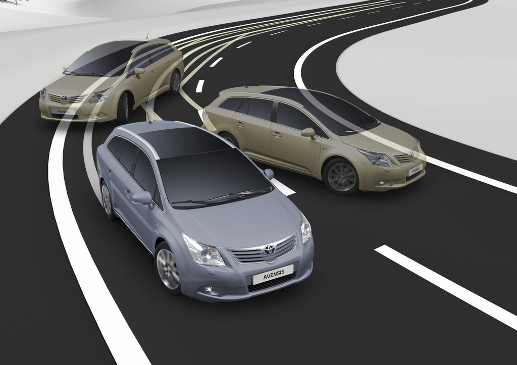Sicherheitssysteme von Toyota. Spurhalteassistent.