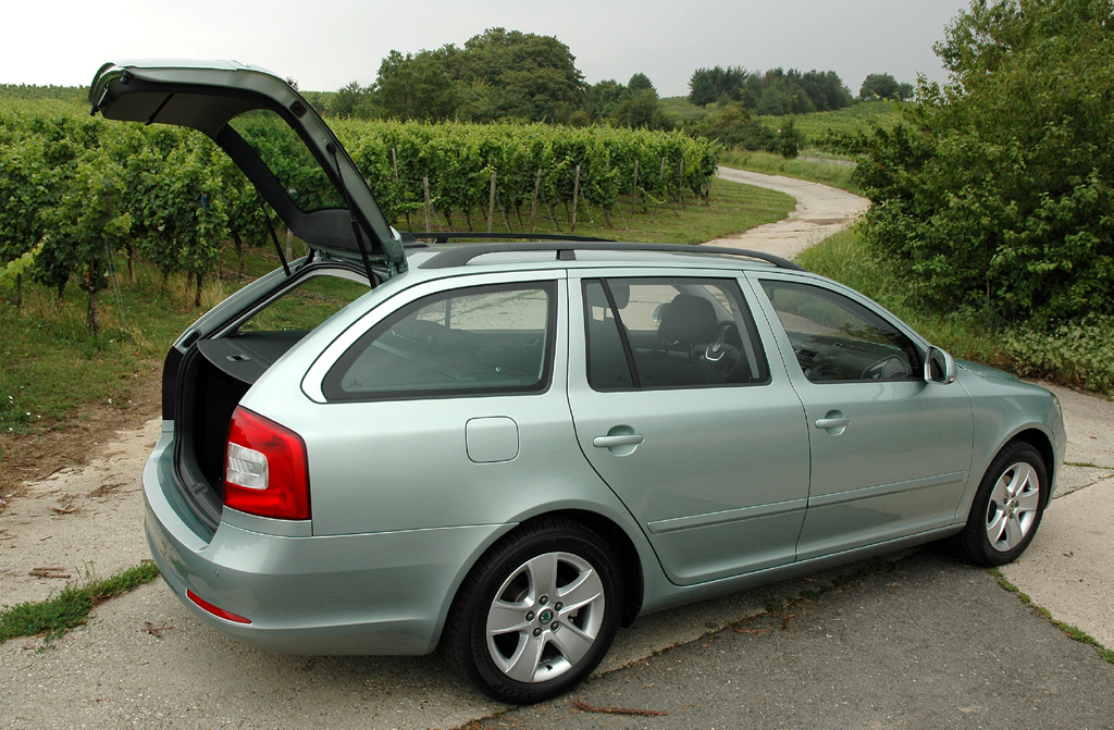 Skoda Octavia LPG: Der Kombi-Kofferraum fasst 580 bis 1630 Liter Gepäck. 