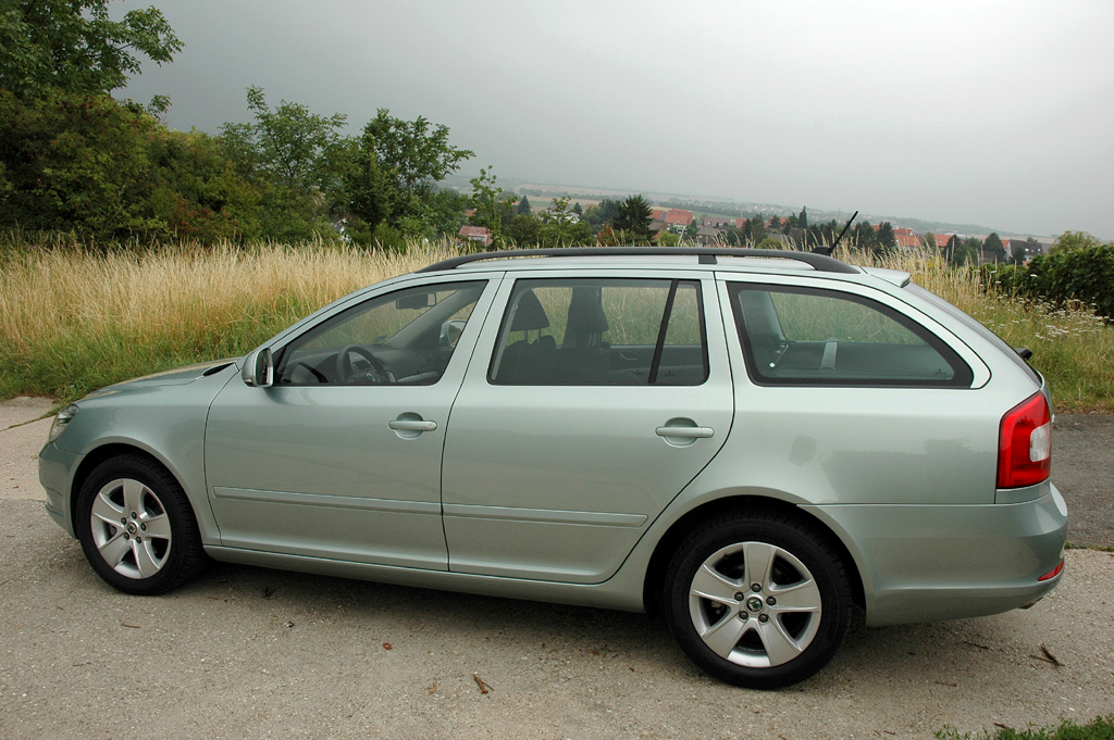 Skoda Octavia LPG: Und so sieht der Flüssiggas-Kombi von der Seite aus.