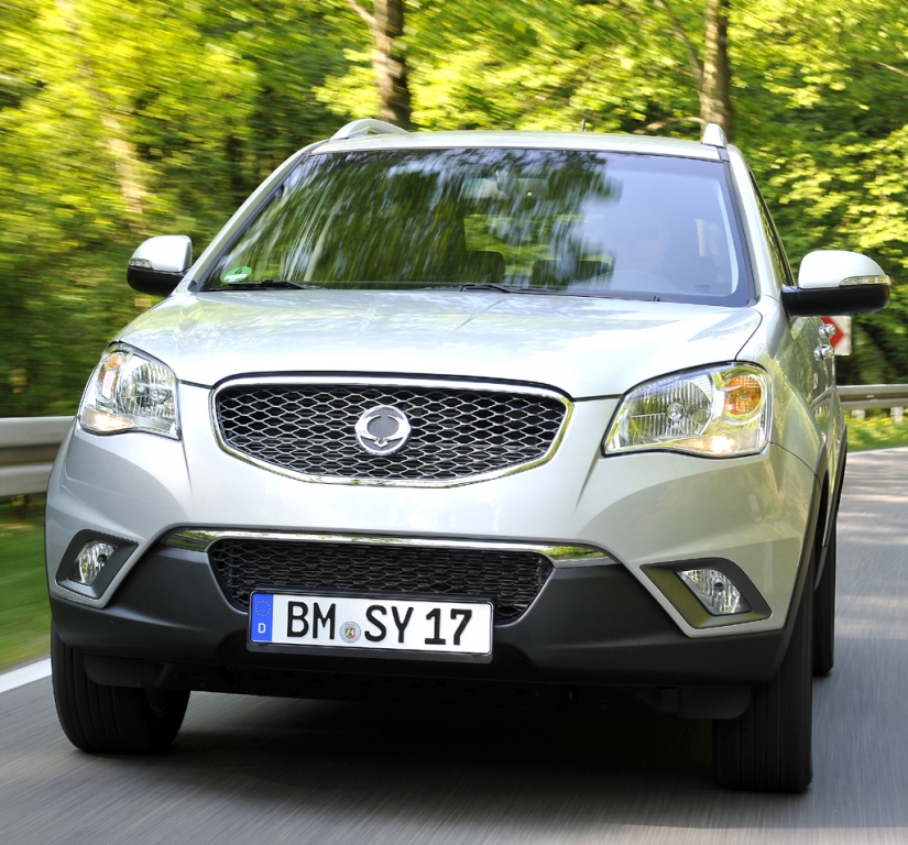 SsangYong Korando: Blick auf die Frontpartie. 