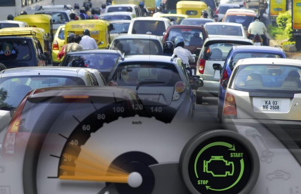 Staus und stockender Verkehr in Europas Städten