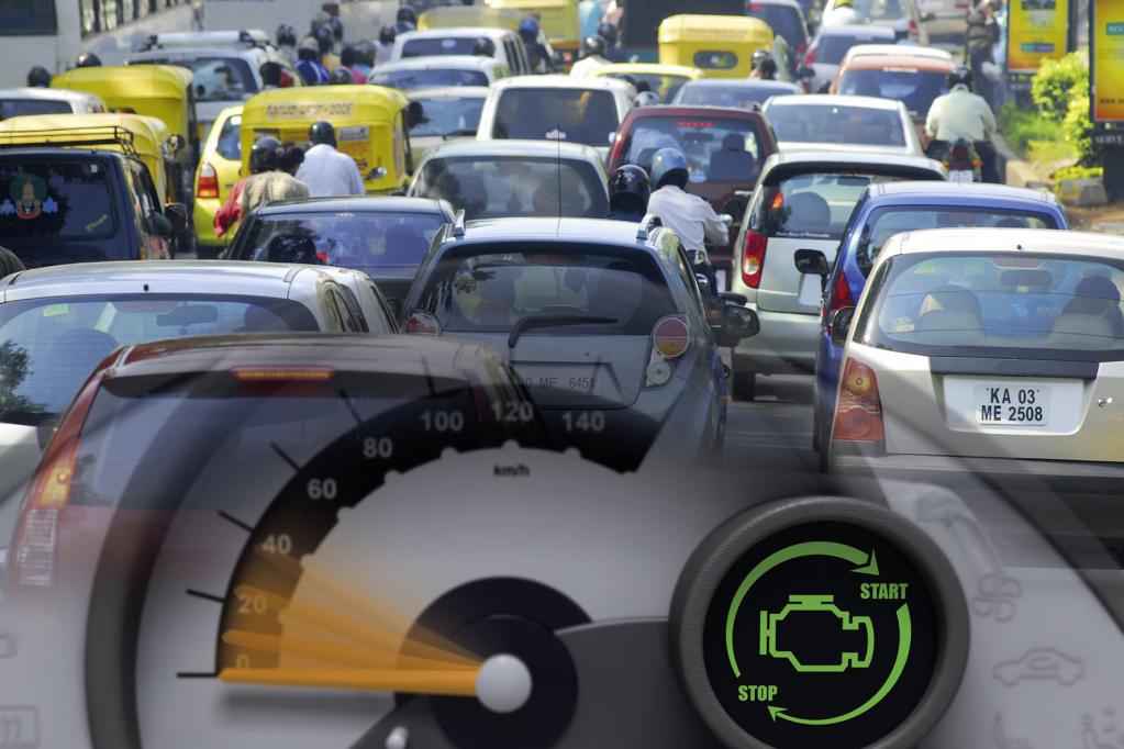 Staus und stockender Verkehr in Europas Städten