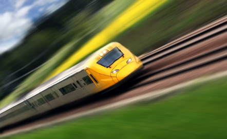 Tunneldurchbruch auf Hochgeschwindigkeitsstrecke