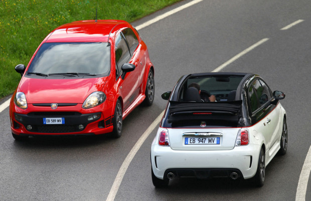 Abarth zeigt beim Oldtimer-Grand-Prix drei aktuelle Modelle