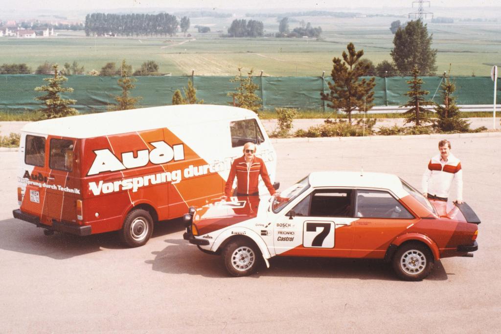 Auch im Rallyesport war der Audi 80 vertreten
