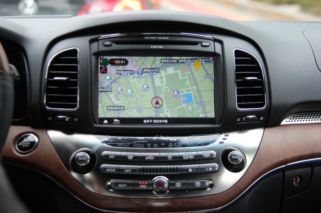 Das Navi sorgt für Orientierung im koreanischen Innenstadtverkehr