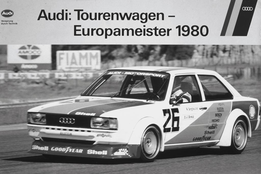 Der Audi 80 bei der Tourenwagen Europameisterschaft 1980