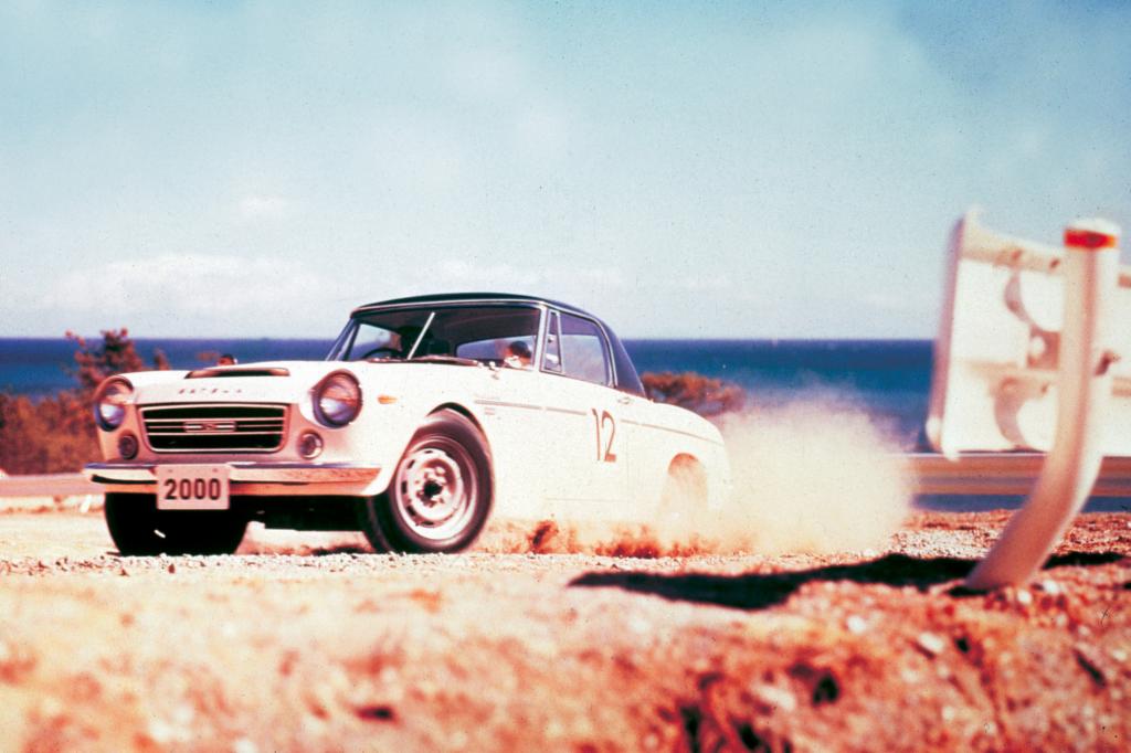 Der Fairlady startete auch bei Rennen und Rallyes