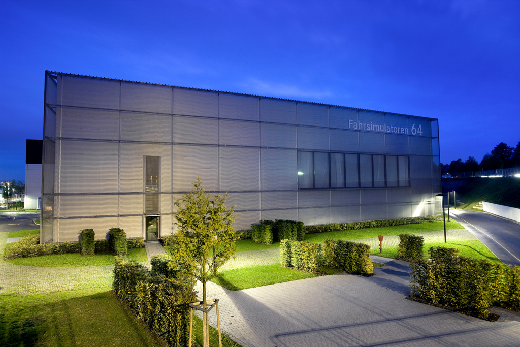 Fahrsimulator-Gebäude in Sindelfingen. 