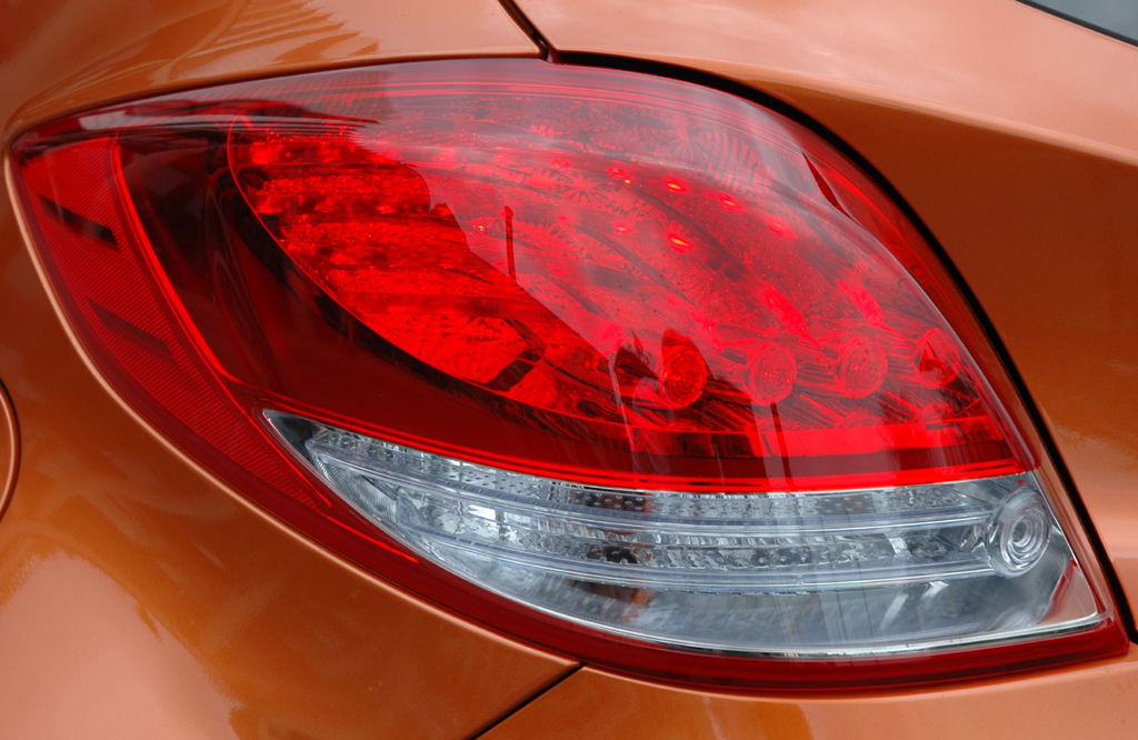 Hyundai Veloster: Moderne Leuchteinheit hinten.